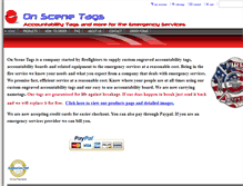 Tablet Screenshot of onscenetags.com